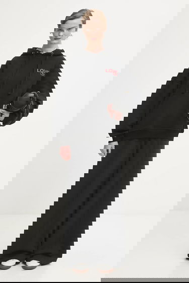 Суитчър Fiorucci Cotton Kissing Angels Love Print Relaxed Hoodie Черно | W25FWSHO002CJ05BK01, 5