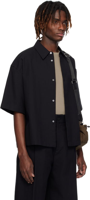 Риза Studio Nicholson Studio Nicholson Sanko Boxy Shirt Черно | SANKO SNM - 1267, 1