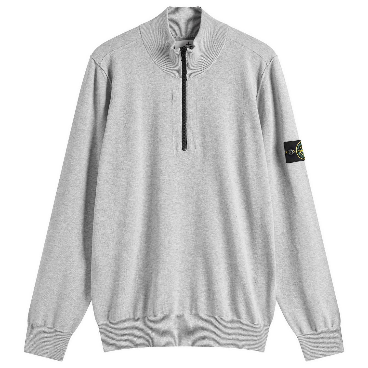 Пуловер Stone Island Organic Cotton Half Zip Knit, Size Large Сиво | K1S155100063-V0M61, 1