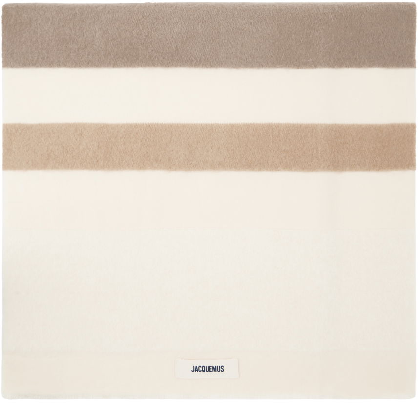 Шал Jacquemus Beige 'L'écharpe Arazzo' Scarf Бежово | 24H246AC683-5206, 0
