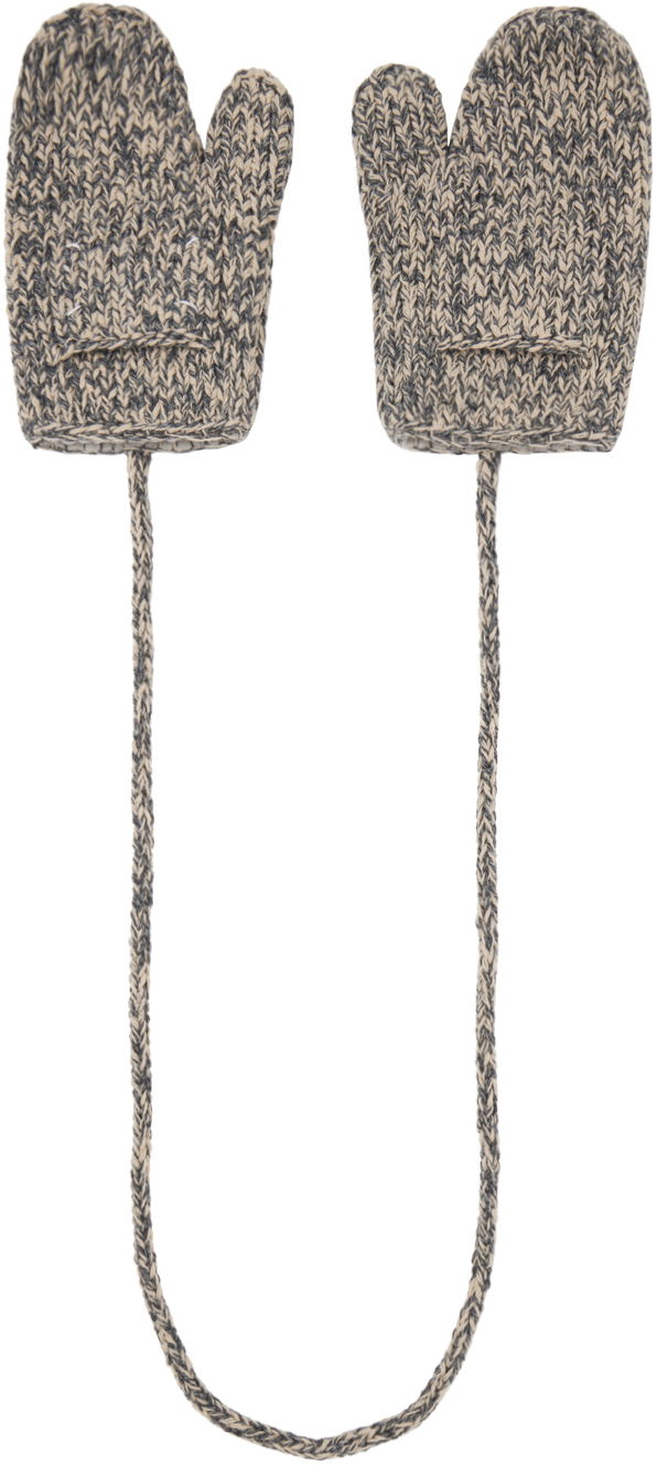 Ръкавици Maison Margiela Shetland Wool Mittens Сиво | S50TS0043 M13067, 0