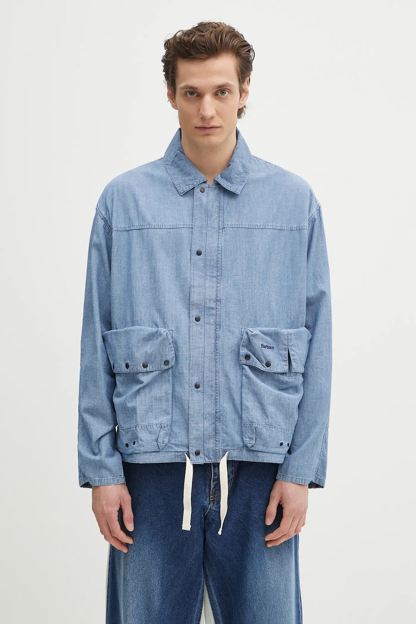 Яке Barbour Durham Chambray Casual Jacket Regular Синьо | MCA1038