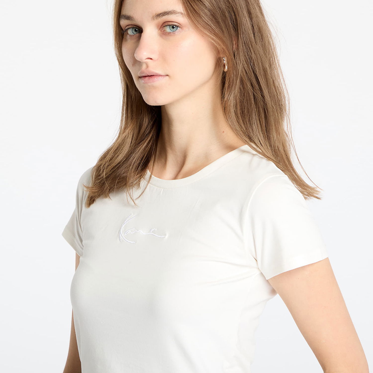 Съкратен топ Karl Kani Signature Short Sleeve T-Shirt Бяло | 61300065, 1