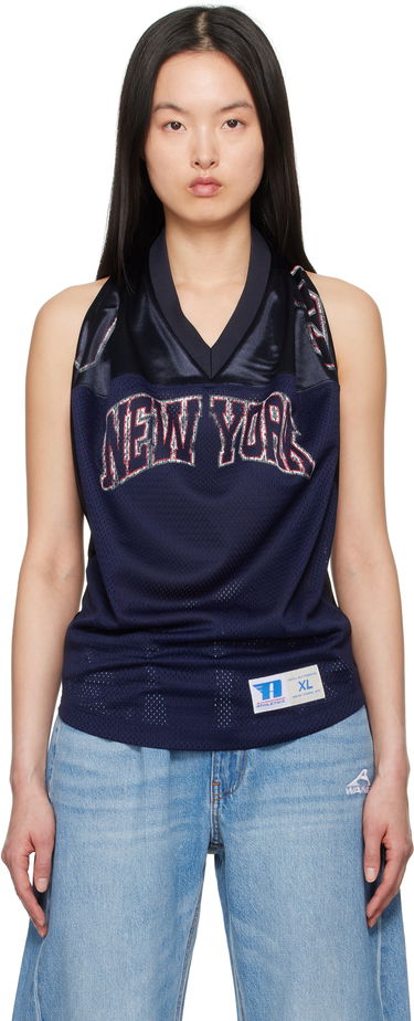Потник Alexander Wang Alexander Wang Sport Jersey Tank Top Тъмно синьо | 1CC2251561, 0