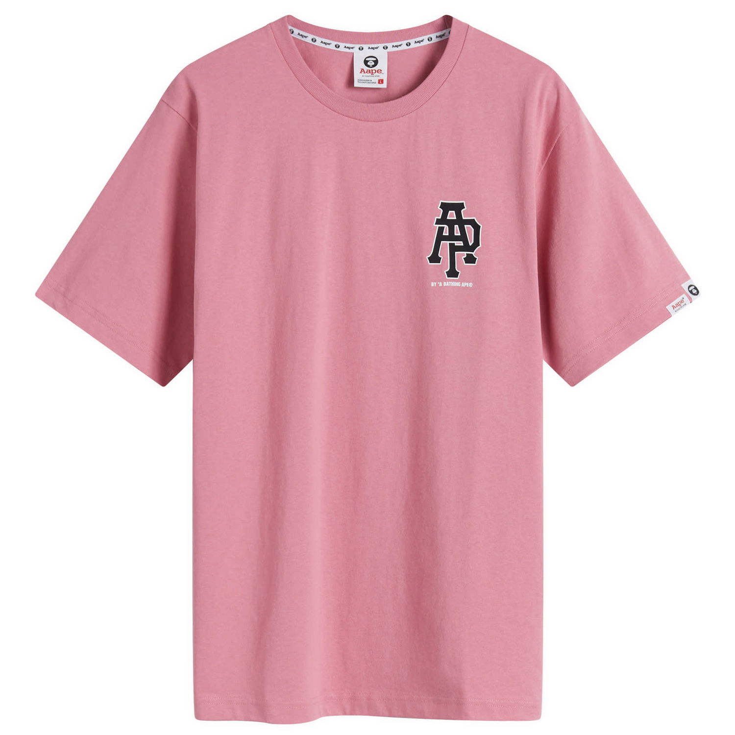 Тениска AAPE by A Bathing Ape AAPE AP Logo T-Shirt, Size Large Розово | AAPTEM1562XXNPKX, 1