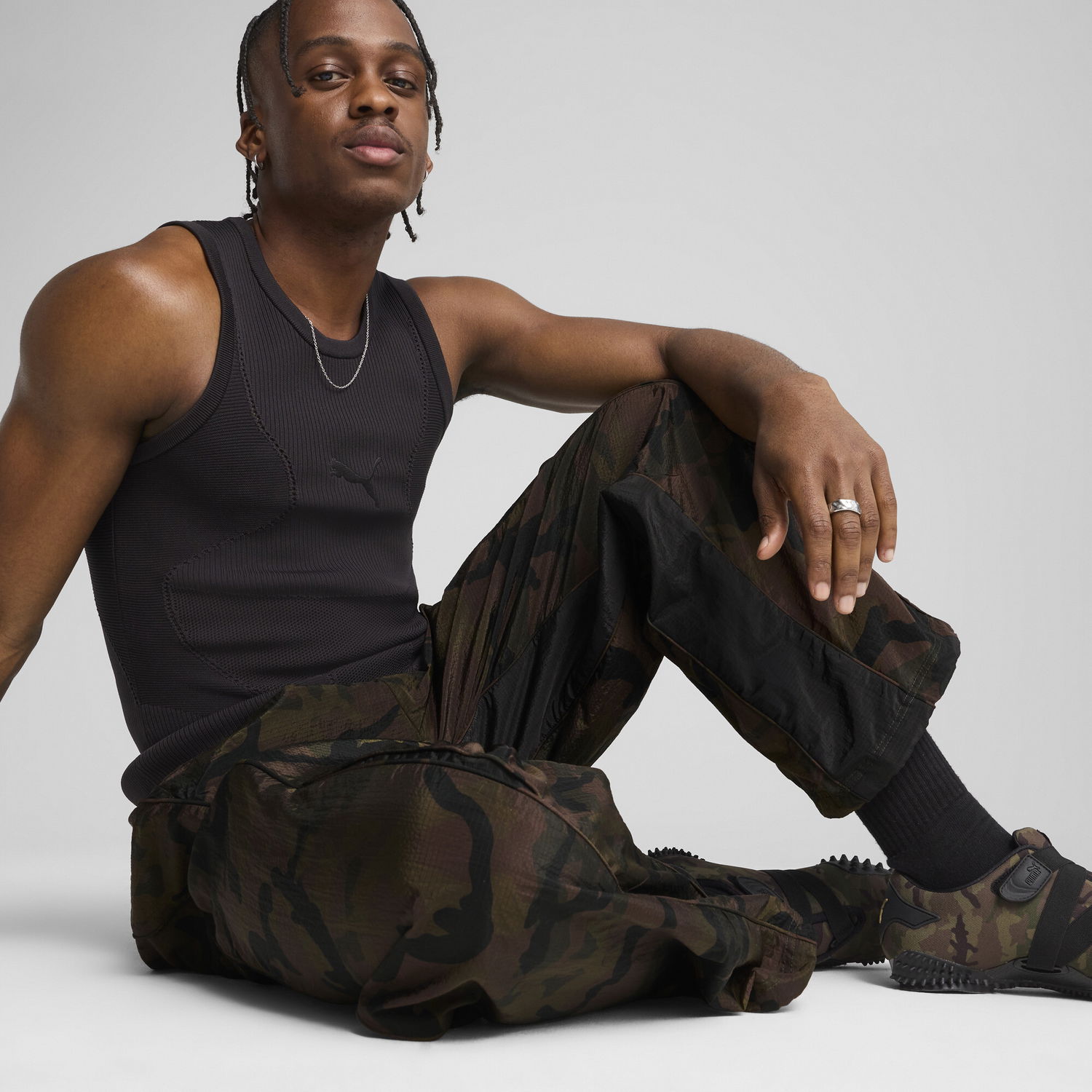 Карго панталони Puma Mostroverse CLRT Ripstop Printed Pants Зелено | 631328_01, 1