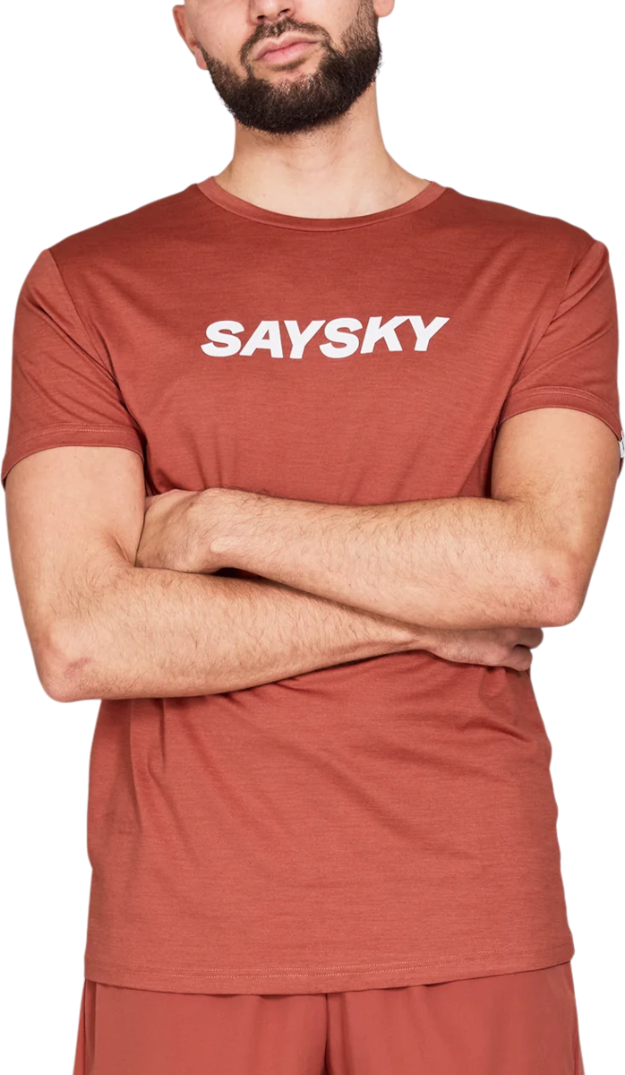 Тениска Saysky Saysky Pace Logo T-Shirt Червено | nmrss20c5006