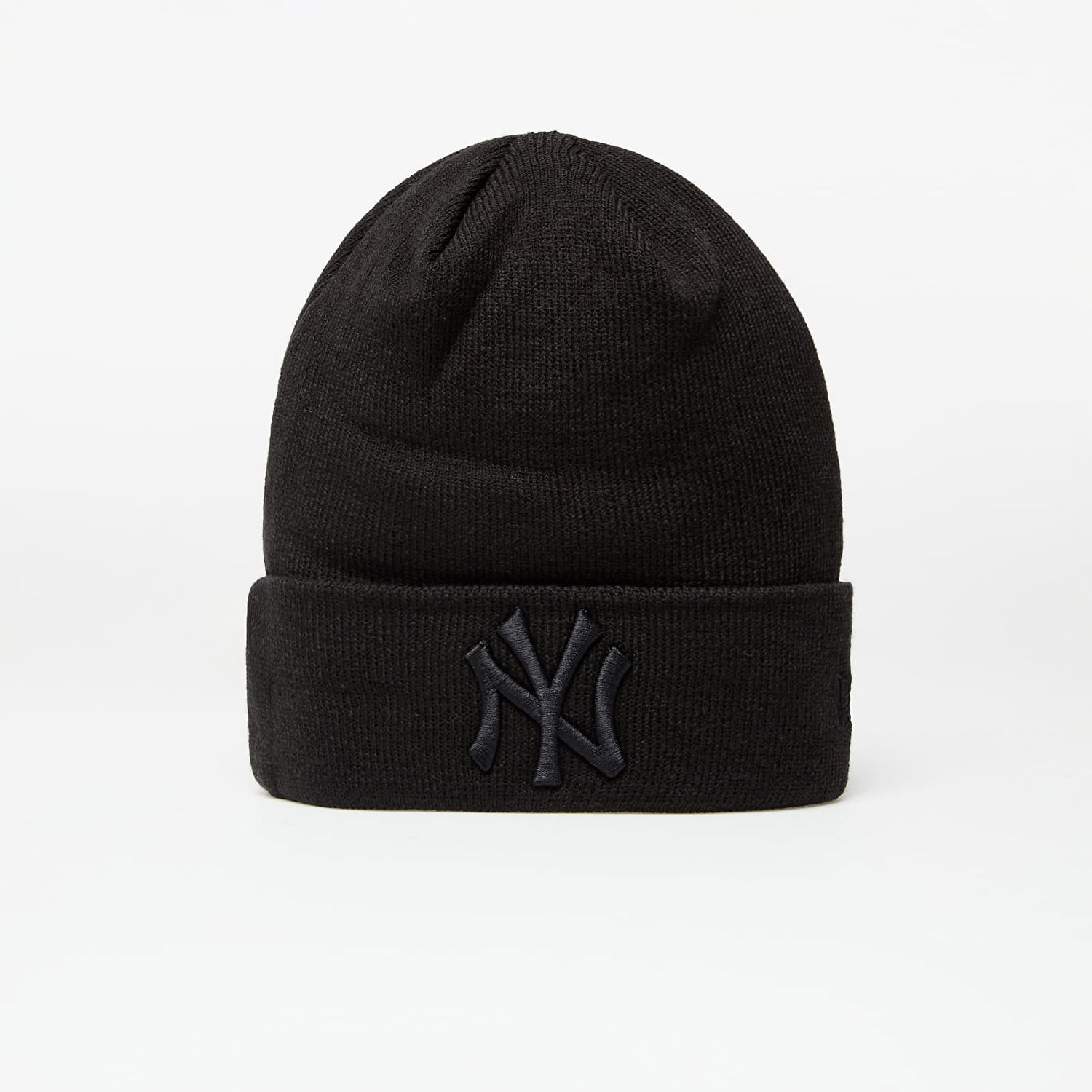 Шапка New Era MLB Essential Cuff Knit Beanie NY Черно | 12122729, 0