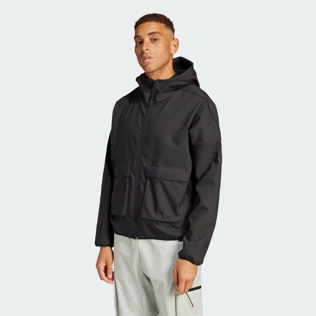 Ветровка adidas Performance City Escape Premium Full-Zip Hoodie Черно | JF3300, 0