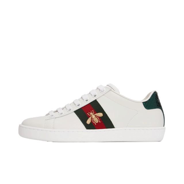 Embroidered Bee Ace Sneakers 'White'