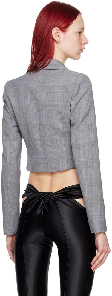 Яке Coperni Cropped Glen Plaid Blazer Сиво | COPV54834, 2