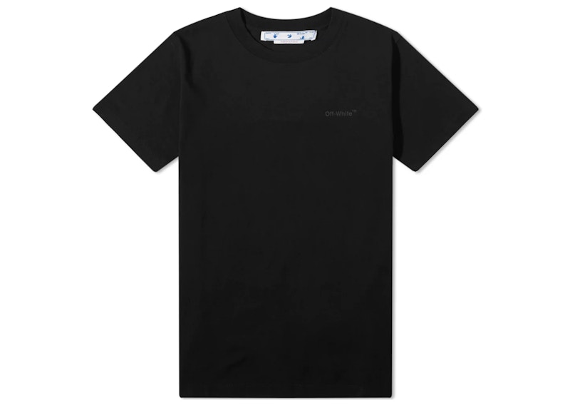 Тениска Off-White T-Shirt Slim Diagonal Tab Черно | OMAA027C99JER0011010, 0