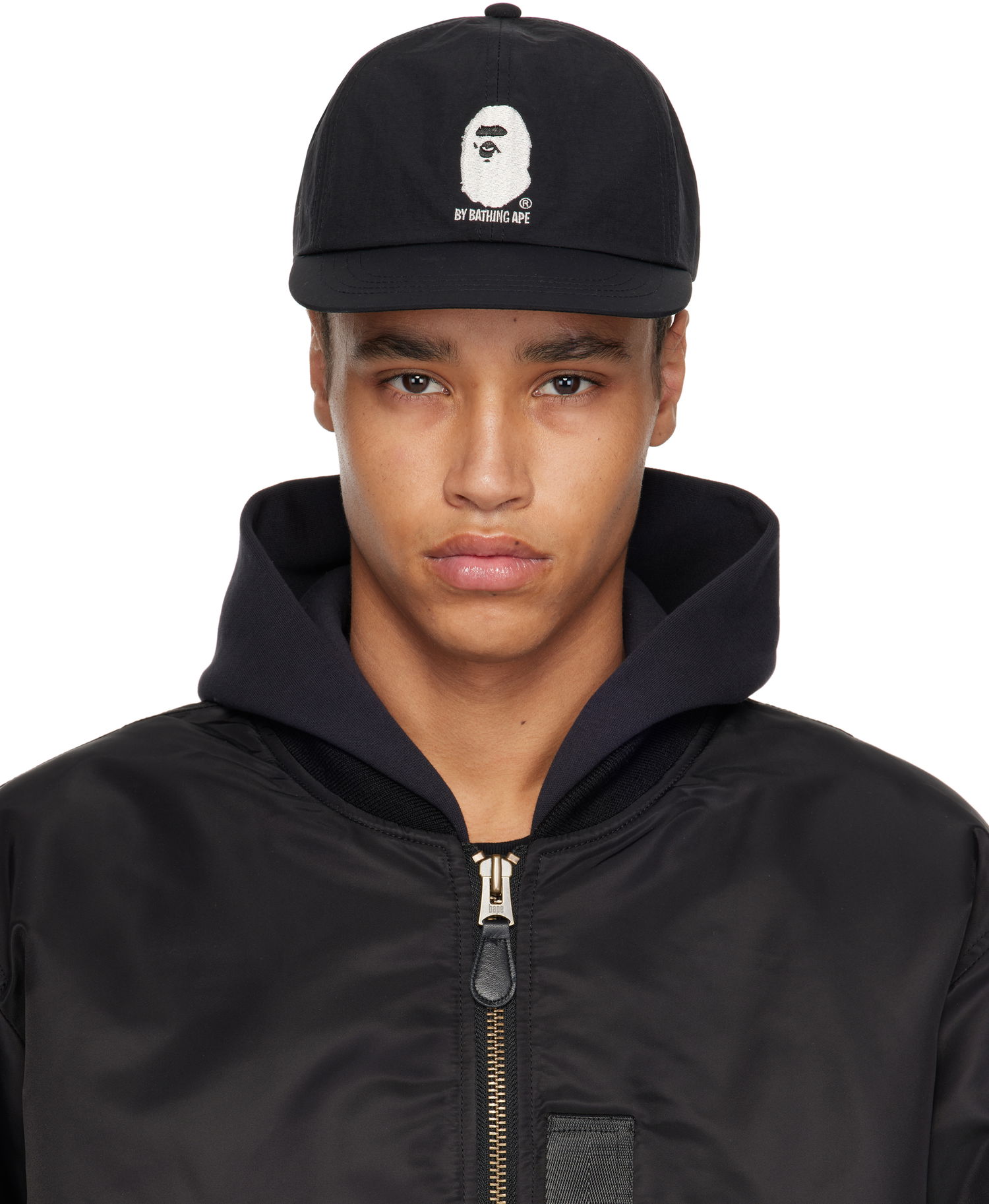 Шапка с козирка BAPE A Bathing Ape Gore-Tex Wind Stopper Panel Cap Черно | 001CPK701007M, 0