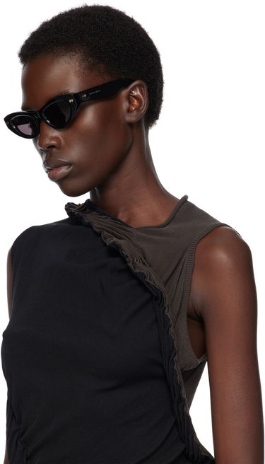 Слънчеви очила Bottega Veneta Bottega Veneta Bold Ribbon Stud Cat Eye Sunglasses Черно | BV1350S-001, 3