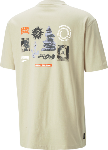 Тениска Puma Puma DOWNTOWN Graphic T-Shirt Бежово | 539181-088, 2