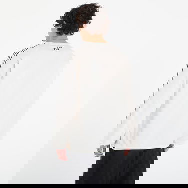 Тениска Y-3 Y-3 Raw Edge 3 Stripes Long Sleeve Top Бяло | KS9747, 2