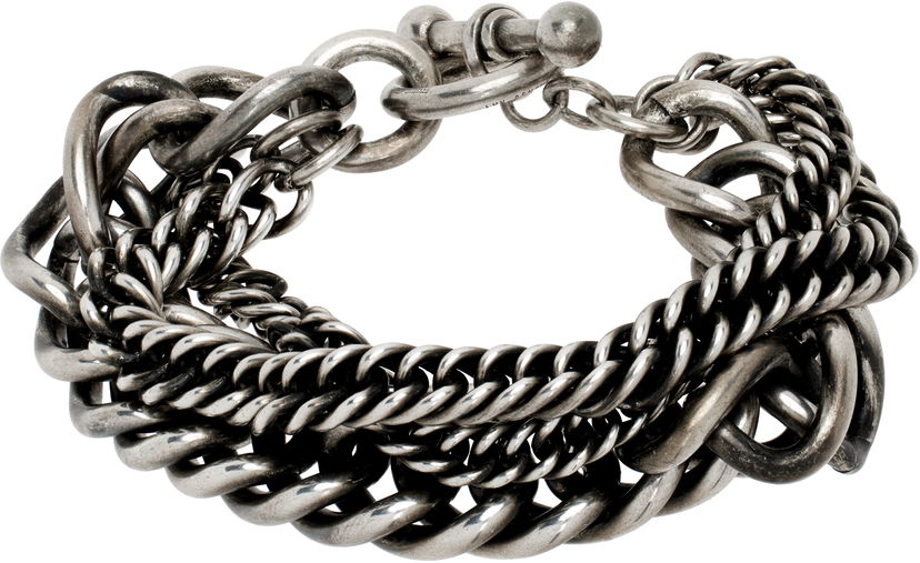 Гривна Ann Demeulemeester Multi Chain Link Bracelet Металик | 2402-U-JB22-JW020-070