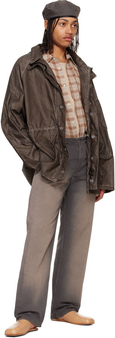 Парка OUR LEGACY Our Legacy Horizon Hooded Waxed Cotton Jacket Сиво | M2251HAB, 3
