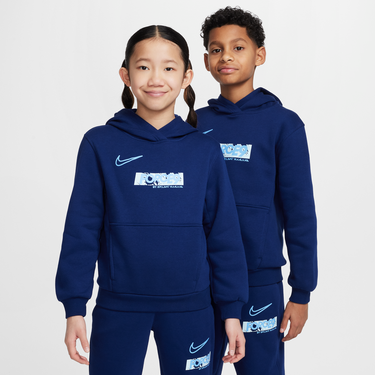 Суитчър Nike Erling Haaland Club Fleece Hoodie Синьо | HJ3837-492, 1