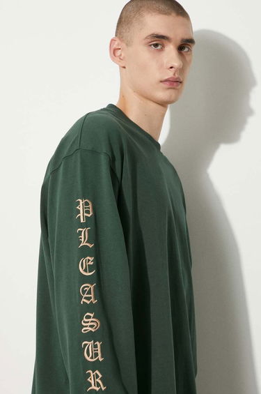 Тениска Pleasures PLEASURES Oe Long Sleeve T-Shirt Зелено | P24SU008.GREEN, 4