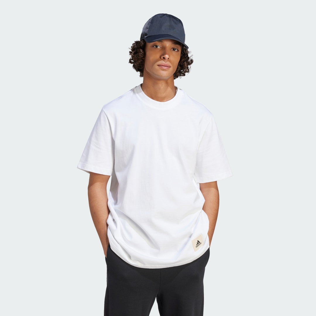 Тениска adidas Performance Essential Cotton T-Shirt Бяло | IM0491, 0
