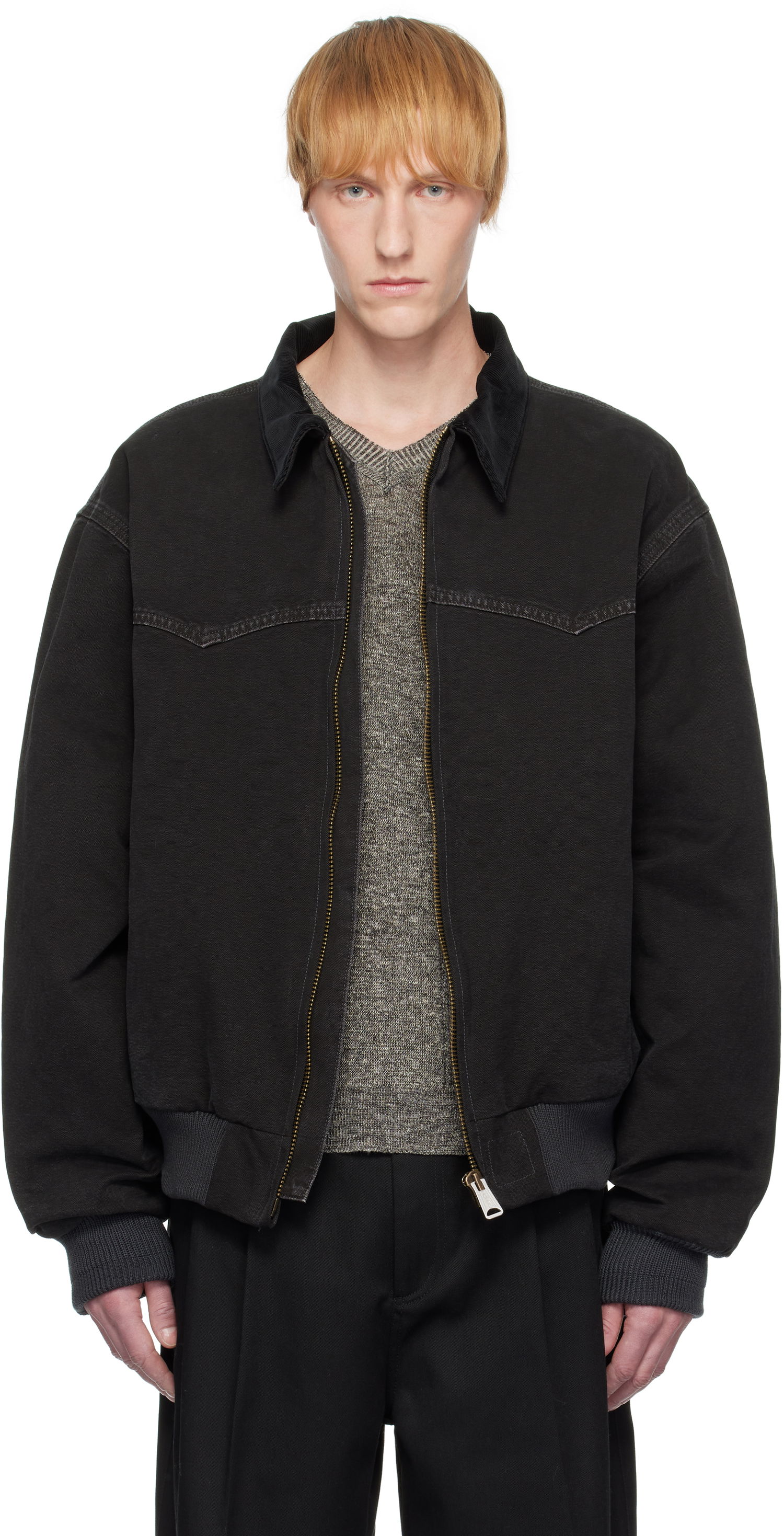 Яке Maison Margiela Maison Margiela Yoke Caban Bomber Jacket Черно | S50AM0640 M35255, 0
