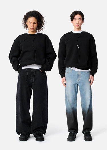 Суитчър AXEL ARIGATO Linear Cut-out Sweatshirt Черно | A3423002, 9