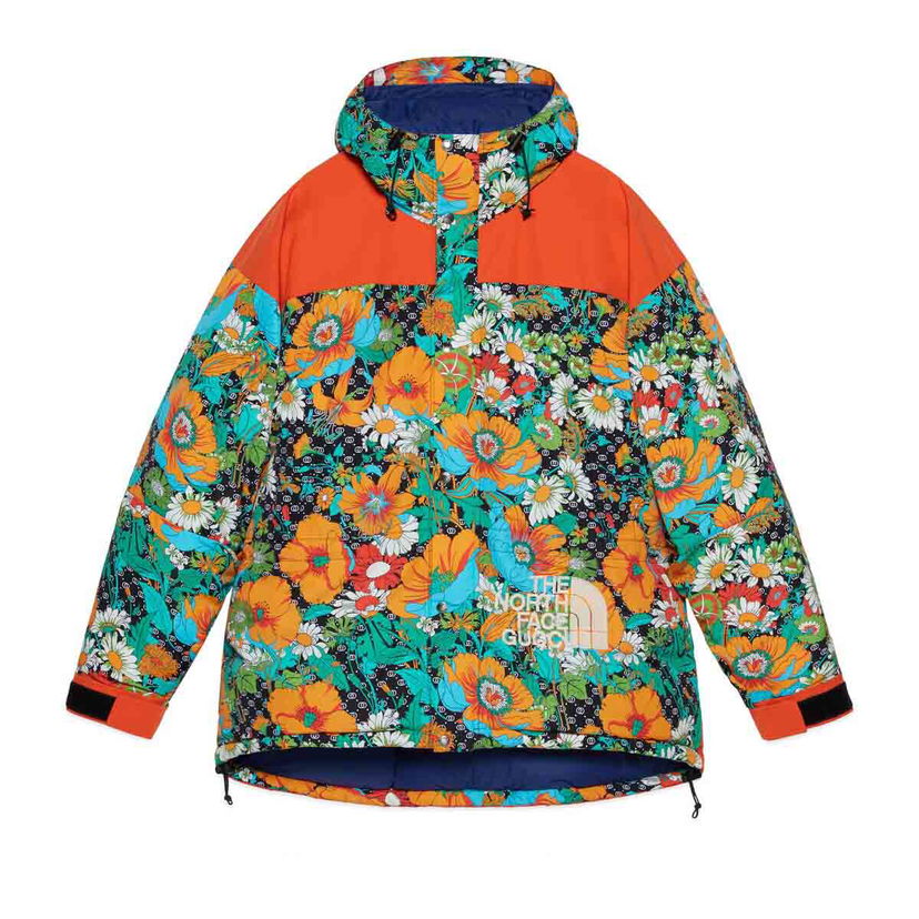 Пухо яке Gucci The North Face x Jacket Floral Print Многоцветен | 663758 XAADN 1066