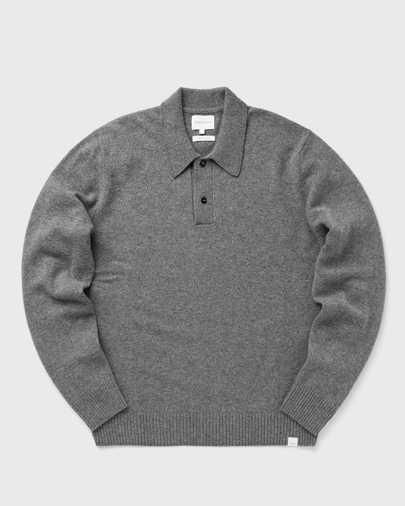 Поло тениска NORSE PROJECTS Standard Merino Lambswool Polo Сиво | N45-0621-1500