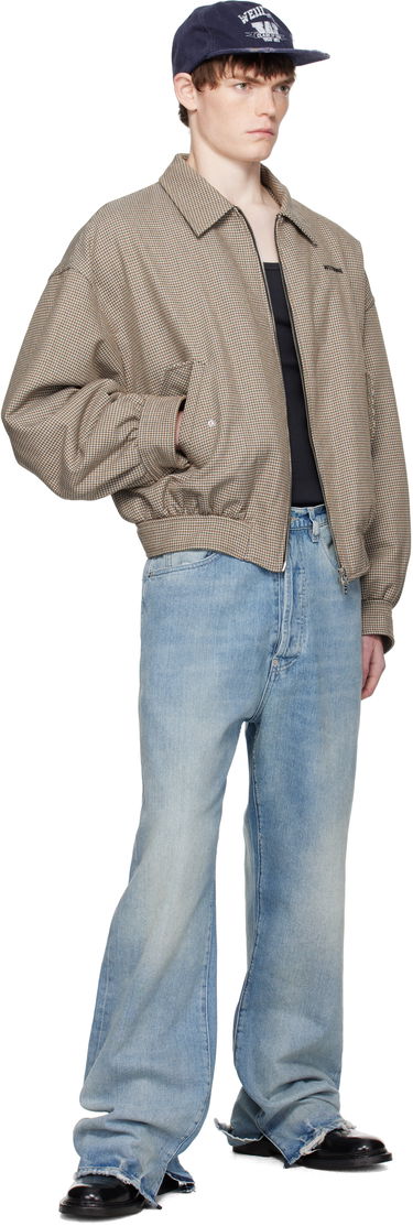 Яке бомбър We11done We11done Checkered Bomber Jacket Кафяво | WD-JK2-25-013-M-BG, 3