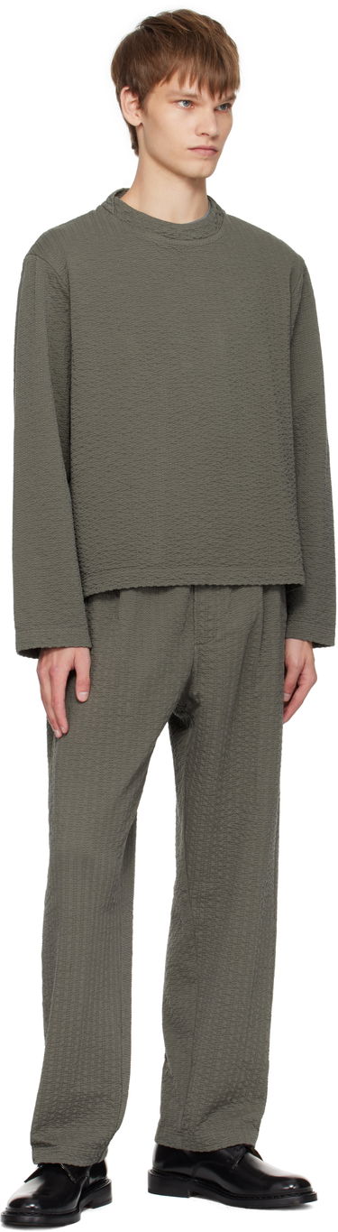Тениска Craig Green Craig Green Embroidered Linestitch Smock T-Shirt Зелено | CGAW25CWOSHI69, 3