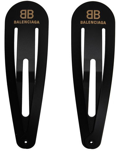 Аксесоари Balenciaga Logo Hair Clip Set Черно | 699021 TZ01G, 0