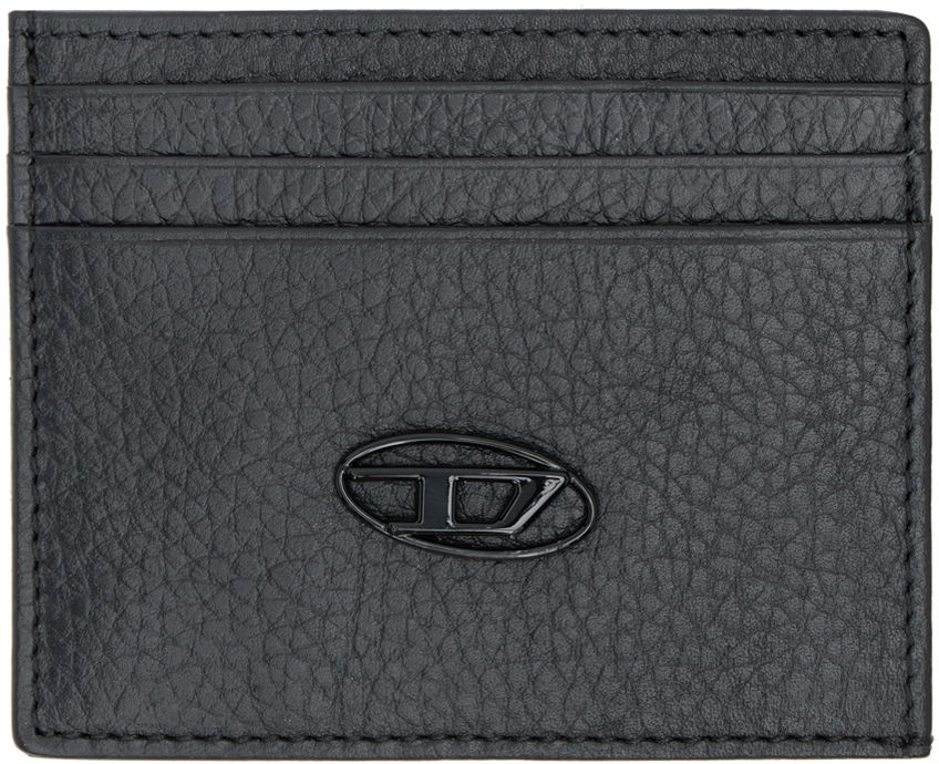 Портфейл Diesel Diesel Grained Leather Card Holder Черно | X09018 P0685, 0