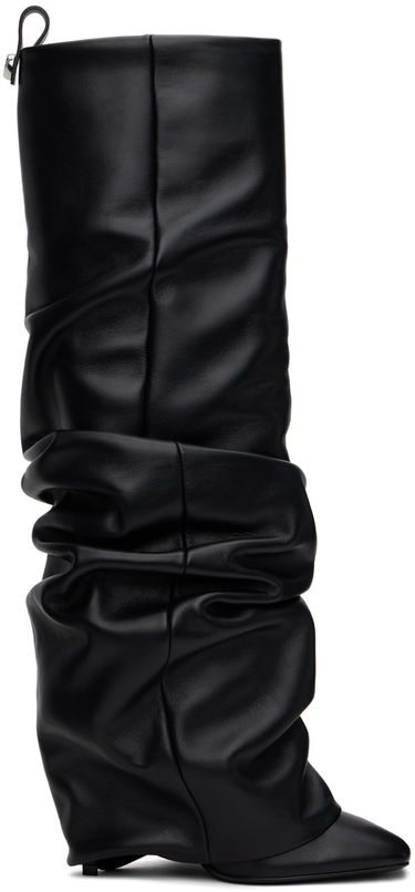 Дамска чанта The Attico Attico Rea Tube Slouch Tall Boots Черно | 247WS820 L019, 0