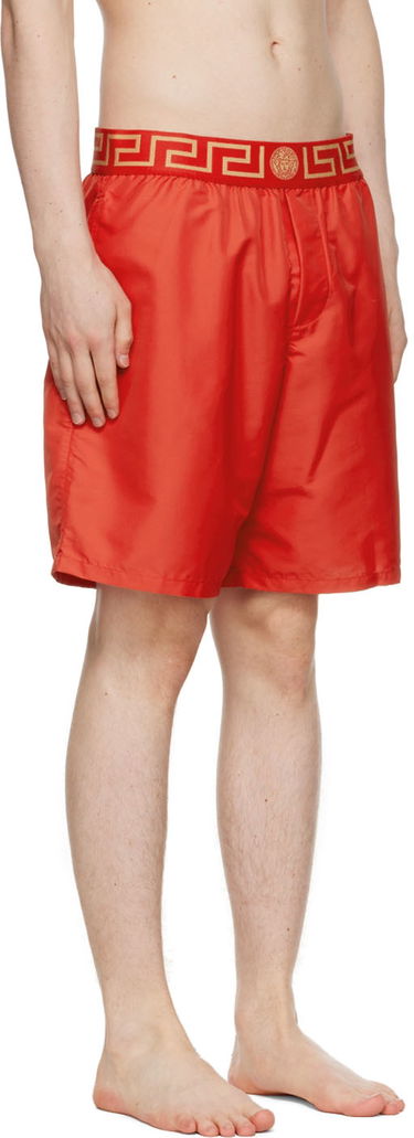 Къси панталони Versace Versace Greca Border Swim Shorts Черно | ABU01023A232415, 1