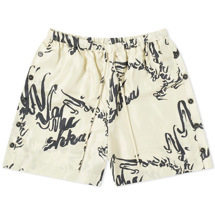 Къси панталони Nanushka Ceylin Printed Shorts Бежово | NW24RSST00171