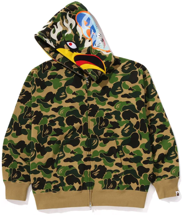 Суитчър BAPE Bape x READYMADE ABC Camo Eagle Relaxed Fit Full Zip Hoodie Green Зелено | 0ZXSWM115901M, 1
