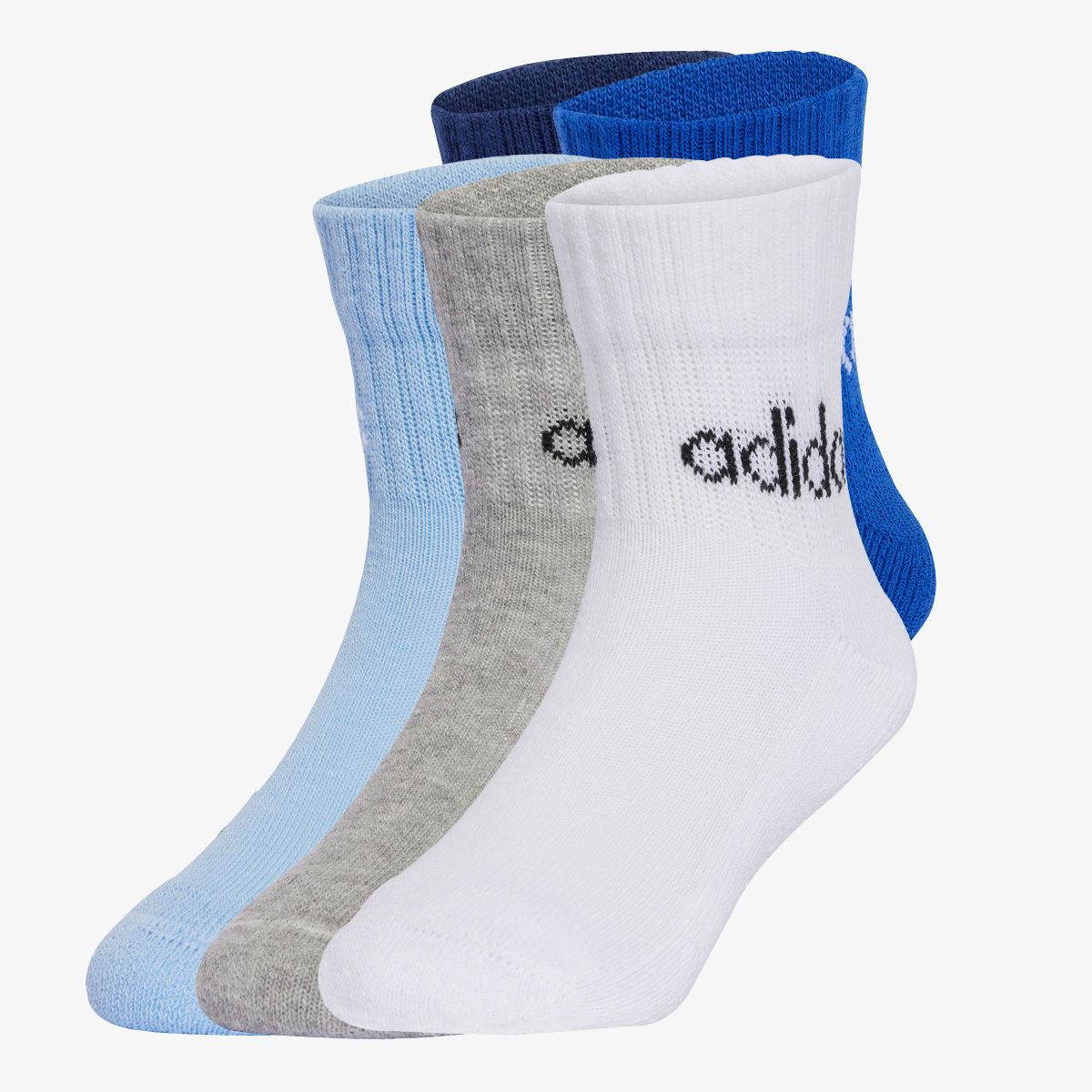 Чорапи adidas Performance Linear Ankle Quarter Socks - 5 Pairs Бяло | JF8542, 1