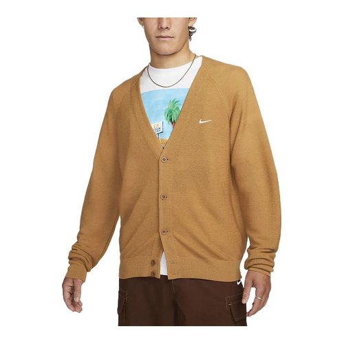 Пуловер Nike SB Skateboard Cardigan Elemental Gold Кафяво | DQ6307-722