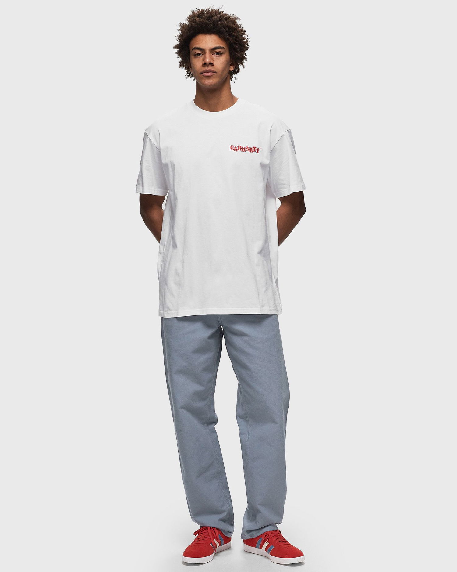 Панталони Carhartt WIP Single Knee Pant Сиво | I031497.19102, 1