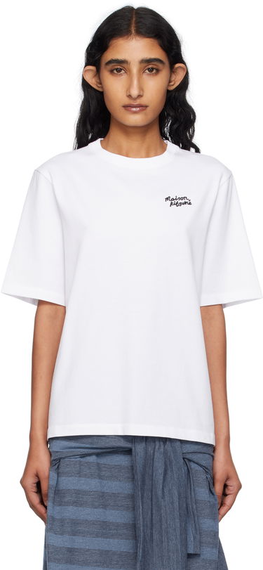 Тениска MAISON KITSUNÉ Maison Kitsuné Handwriting Comfort T-Shirt Бяло | PW00114KJ0119, 0