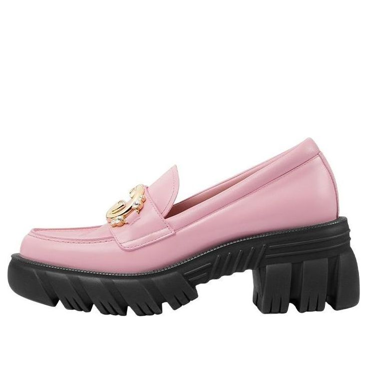 Кецове и обувки Gucci Romance Interlocking G Leather Loafers Розово | 700271-DKSD0-5823, 0