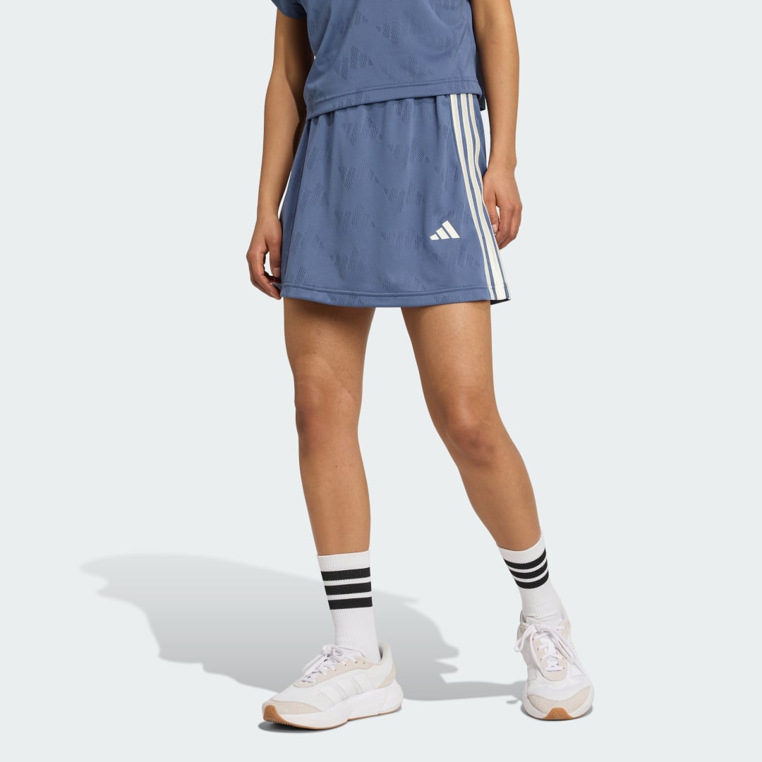 Пола adidas Performance Stadium 3-Stripes Tennis Inspired Jacquard Skort Синьо | JV5632, 0