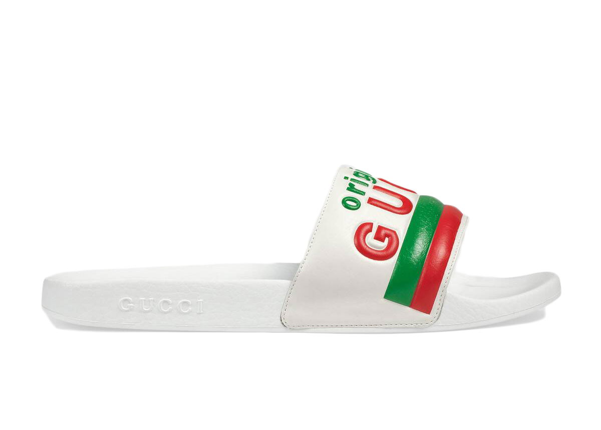 Кецове и обувки Gucci "Original " Slide Бяло | 630606 DIR00 9014, 0