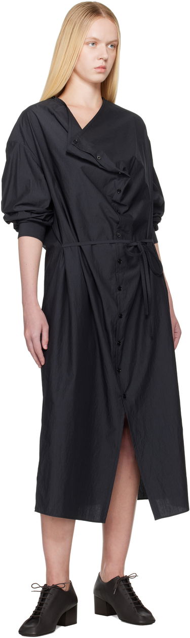 Pокля LEMAIRE Lemaire Soft Collar Midi Dress Черно | DR1099 LF1399, 3