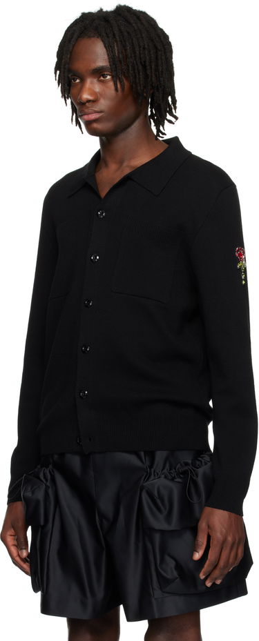 Пуловер Simone Rocha Simone Rocha Knit Workwear Cardigan Черно | VMK11B 0646, 3
