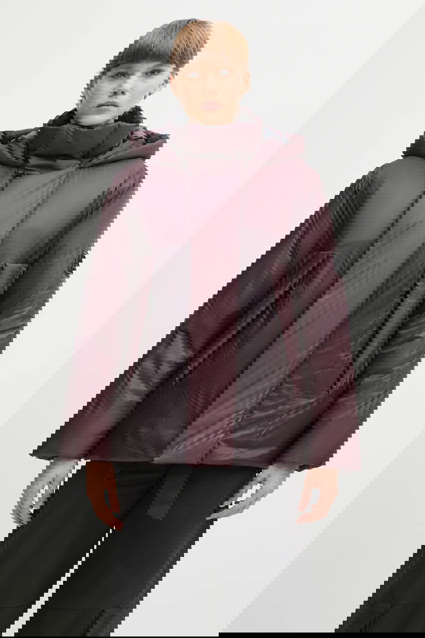 Пухо яке Rains Torna Curve Winter Hooded Puffer Jacket Бургунди | 17200.129, 0