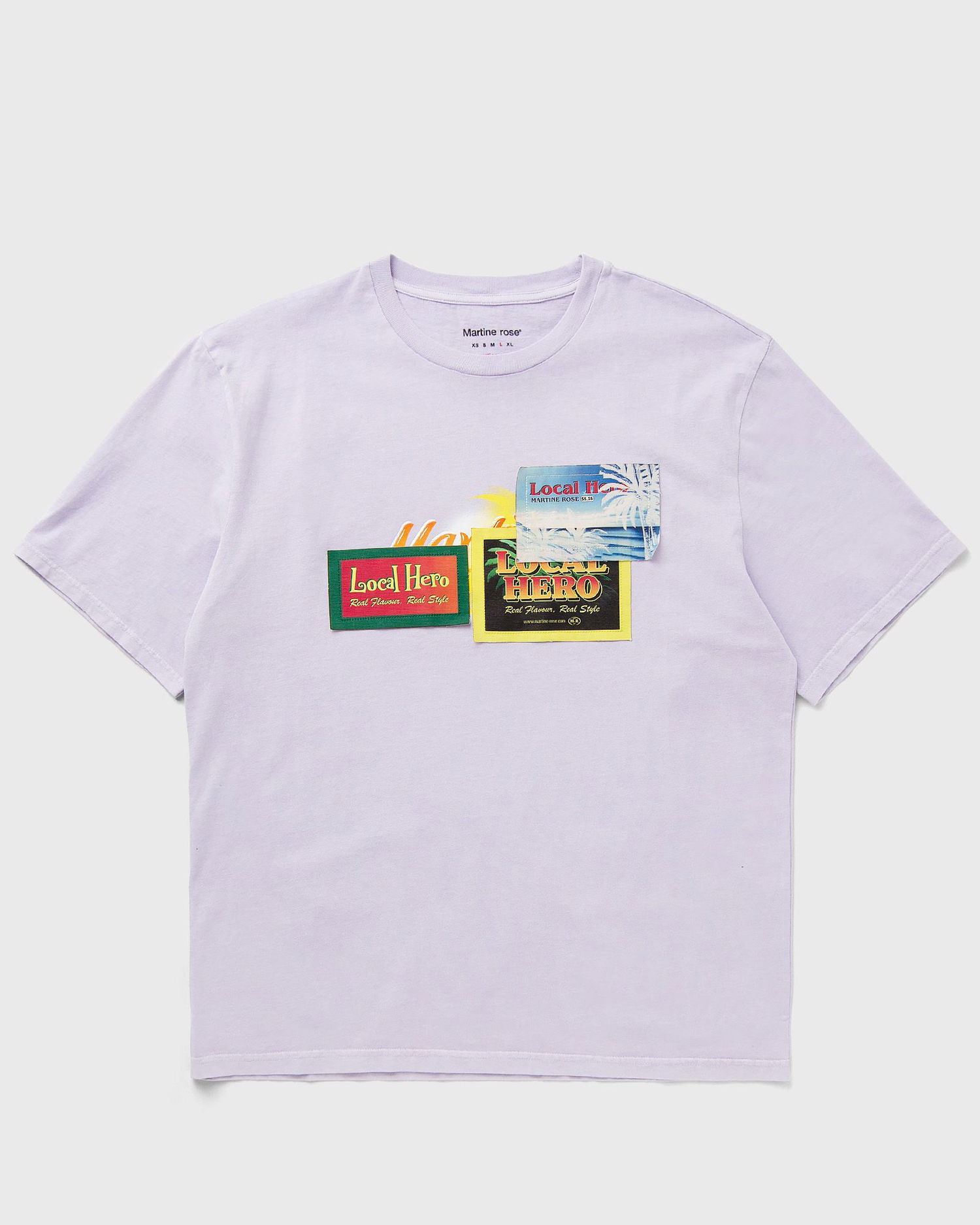 Тениска Martine Rose Martine Rose Local Hero Graphic T-Shirt Лилаво | 603JE03602F-PRP, 1