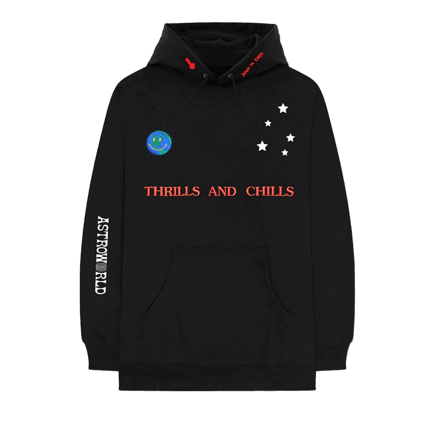 Суитчър Cactus Jack by Travis Scott Astroworld World Peace Hoodie Черно | 1945 1FW180106AWPH BLAC, 0