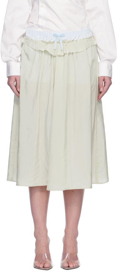 Пола Maison Margiela Maison Margiela 'Anonymity Of The Lining' Midi Skirt Зелено | S51ME0037 S76632, 0